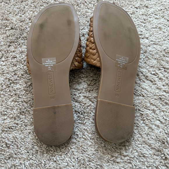 Nine West Woven Slide Sandals - Brown - Picture 2 of 3